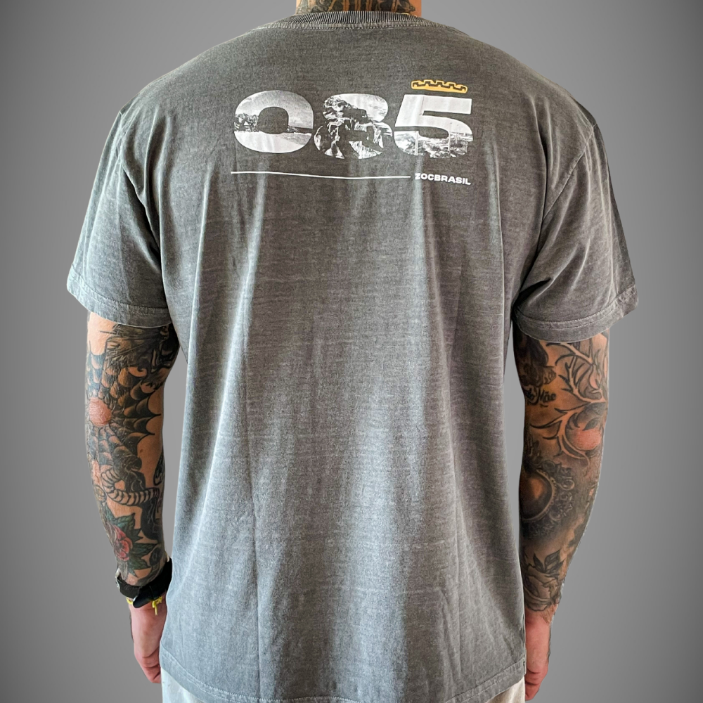 Camiseta Chumbo / Cinza - 085 Costas