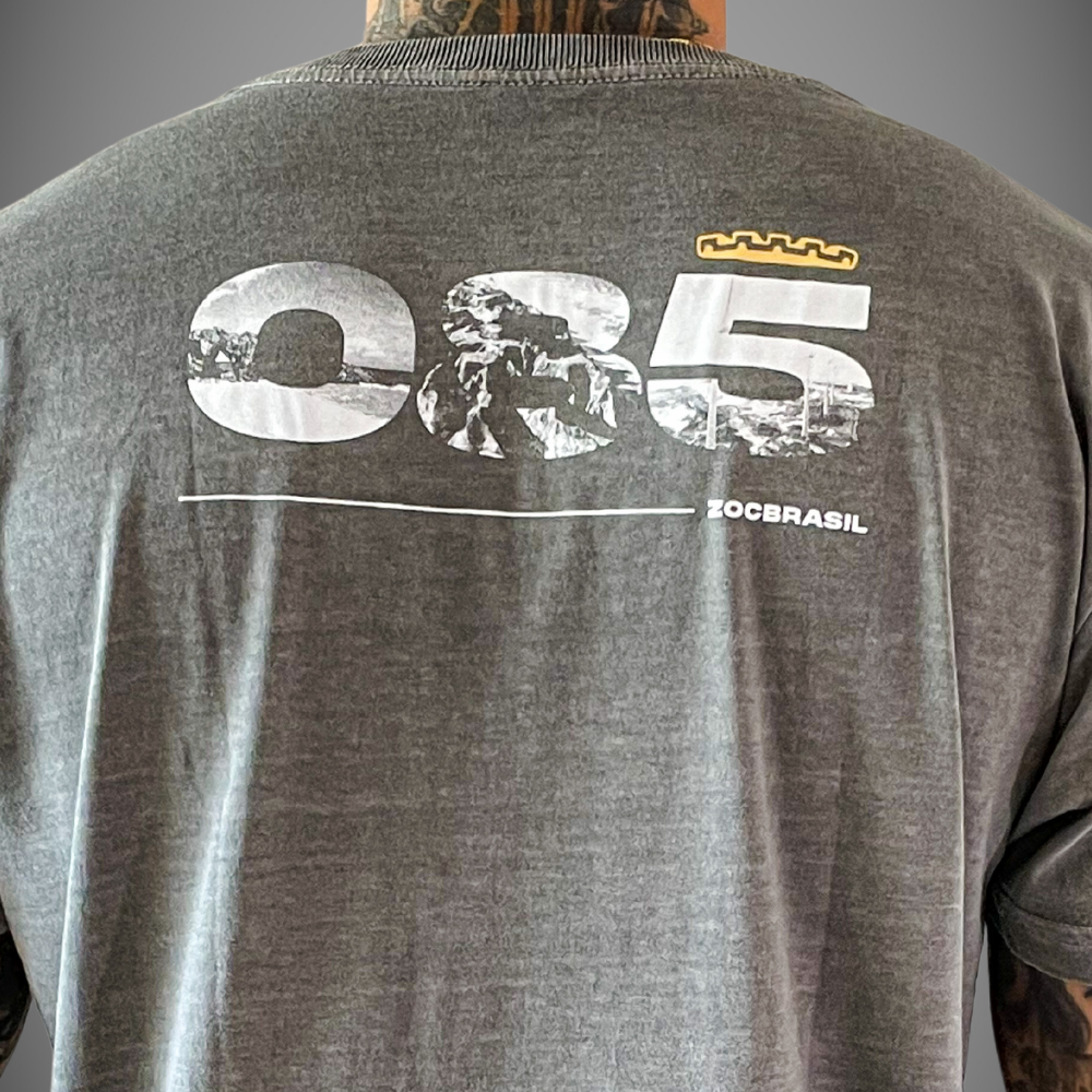 Camiseta Chumbo / Cinza - 085 Costas