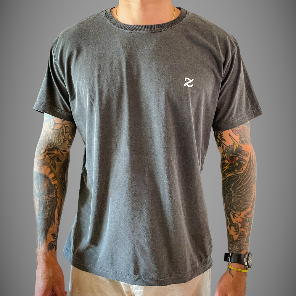 Camiseta Chumbo / Cinza - 085 Costas